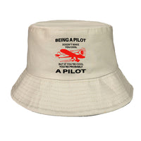 Thumbnail for If You're Cool You're Probably a Pilot Designed Summer & Stylish Hats