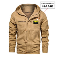 Thumbnail for Embraer & Text Designed Cotton Jackets