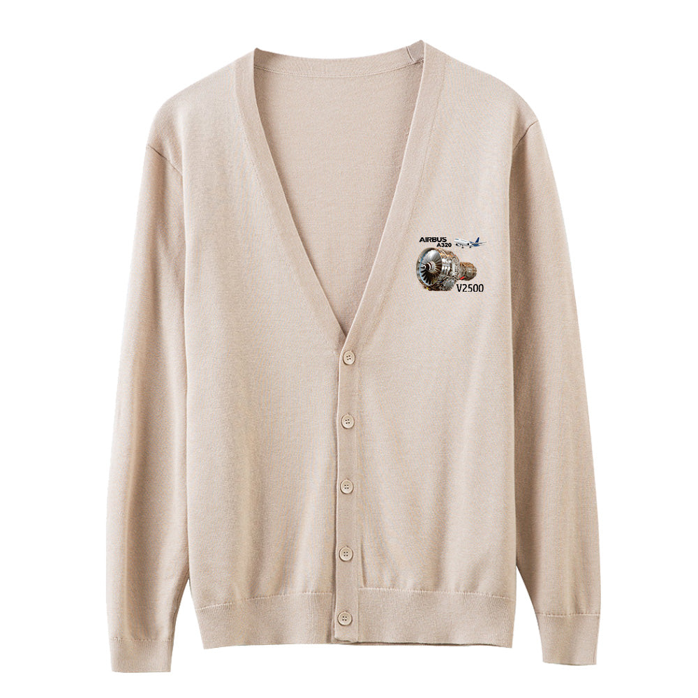 Airbus A320 & V2500 Engine Designed Cardigan Sweaters