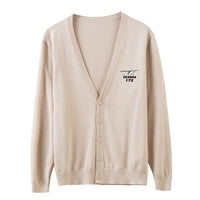 Thumbnail for The Cessna 172 Designed Cardigan Sweaters
