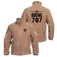 Thumbnail for Boeing 707 & Plane Designed Fleece Military Jackets (Customizable)