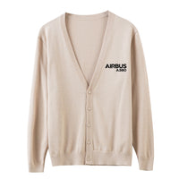 Thumbnail for Airbus A380 & Text Designed Cardigan Sweaters