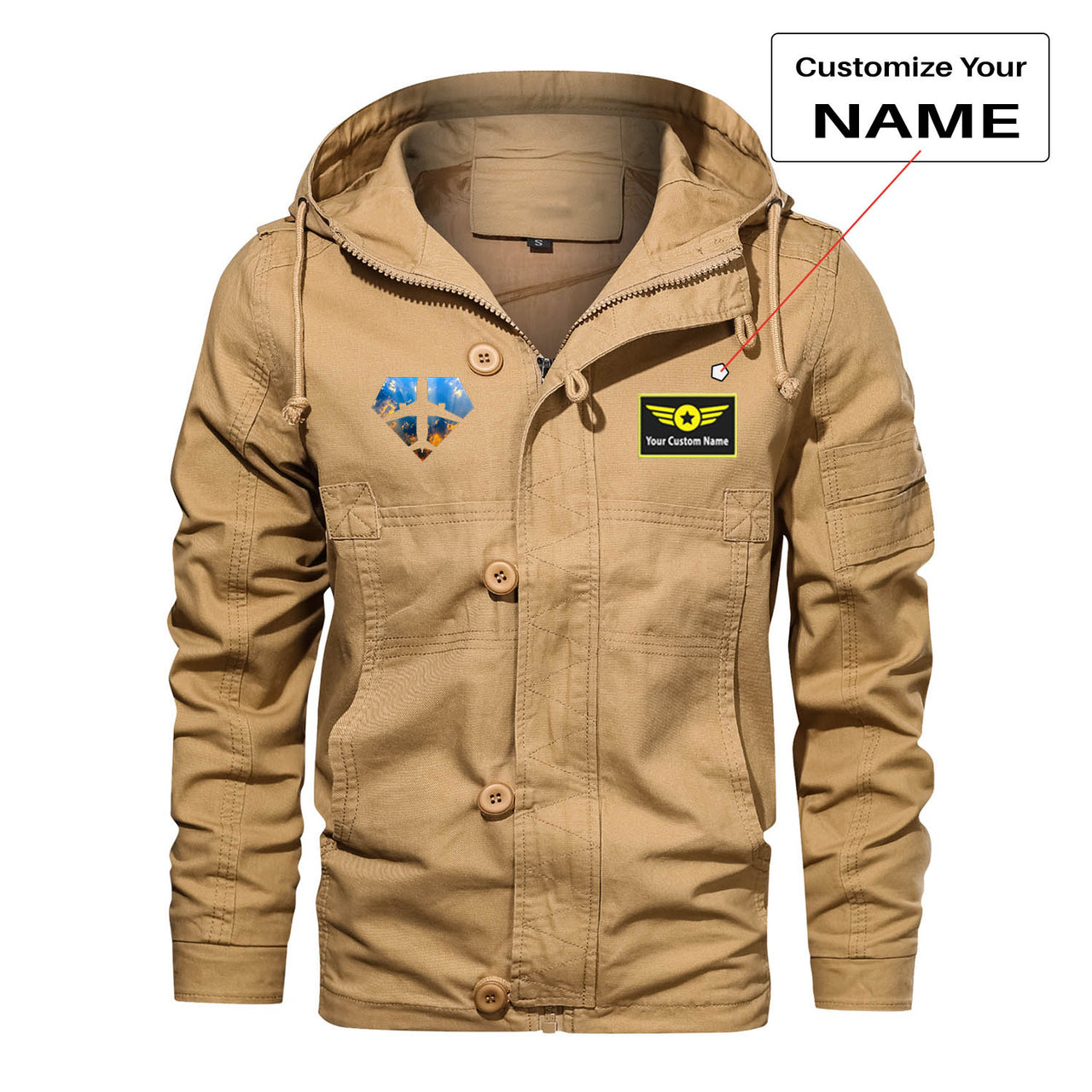Supermen of The Skies (Sunrise) Designed Cotton Jackets