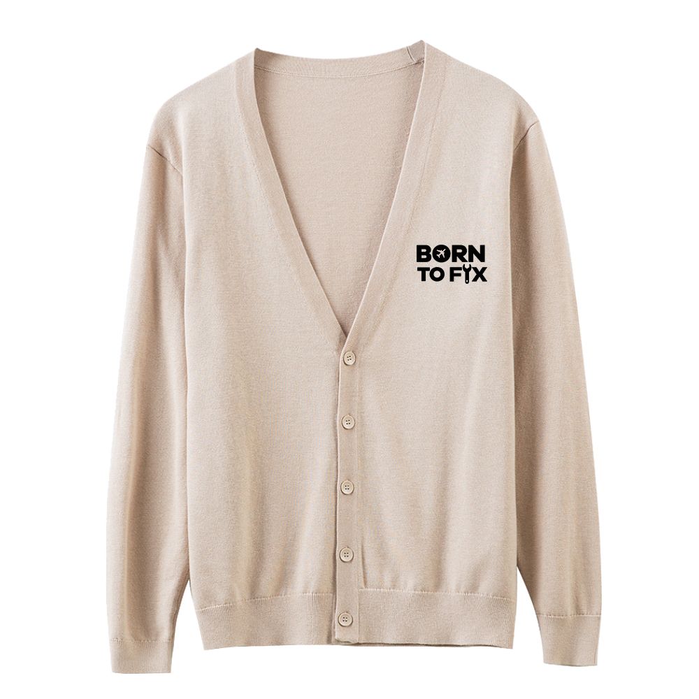 Born To Fix Airplanes Designed Cardigan Sweaters