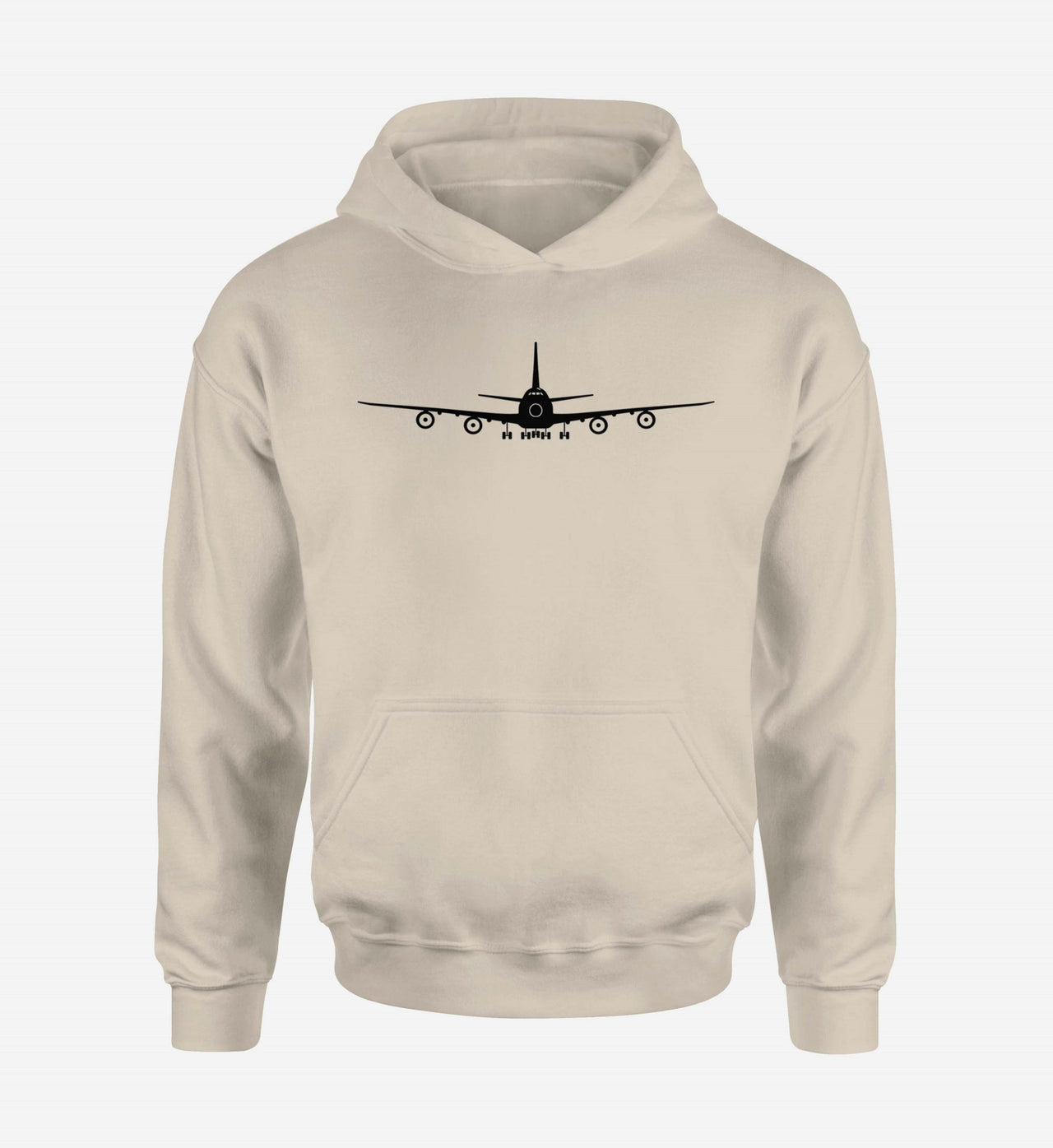 Boeing 747 Silhouette Designed Hoodies