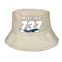 Thumbnail for Super Boeing 737+Text Designed Summer & Stylish Hats