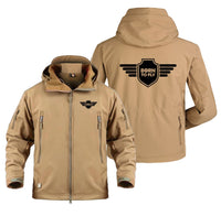 Thumbnail for Born To Fly & Badge Designed Military Jackets (Customizable)