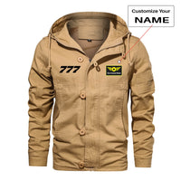 Thumbnail for 767 Flat Text Designed Cotton Jackets