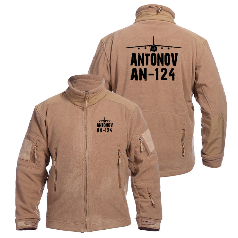 Antonov AN-124 & Plane Designed Fleece Military Jackets (Customizable)