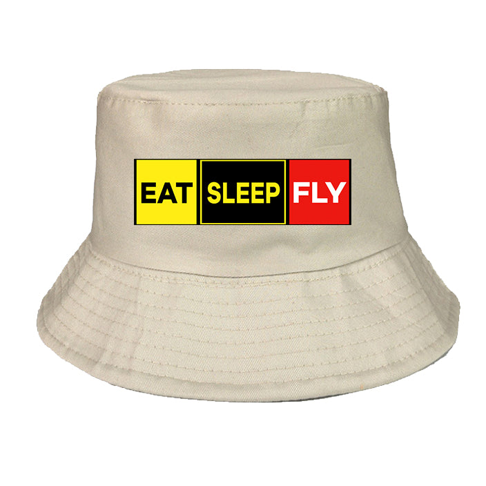 Eat Sleep Fly (Colourful) Designed Summer & Stylish Hats