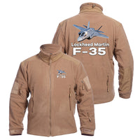 Thumbnail for The Lockheed Martin F35 Designed Fleece Military Jackets (Customizable)