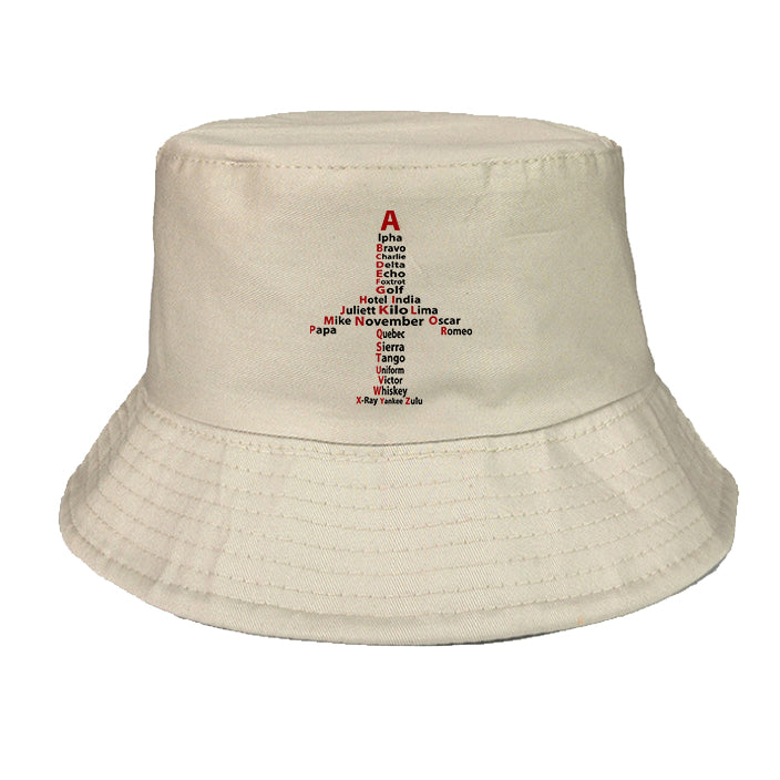 Airplane Shape Aviation Alphabet Designed Summer & Stylish Hats