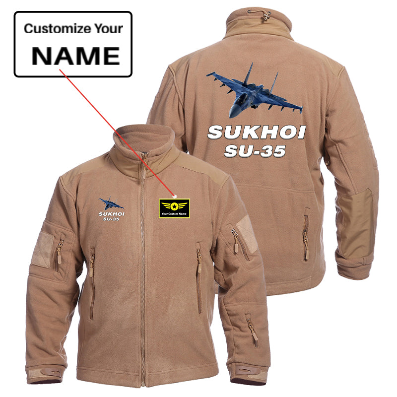 The Sukhoi SU-35 Designed Fleece Military Jackets (Customizable)