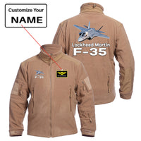 Thumbnail for The Lockheed Martin F35 Designed Fleece Military Jackets (Customizable)