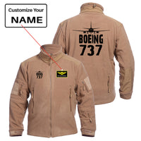 Thumbnail for Boeing 737 & Plane Designed Fleece Military Jackets (Customizable)