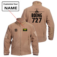 Thumbnail for Boeing 727 & Plane Designed Fleece Military Jackets (Customizable)