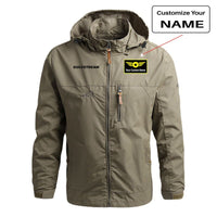 Thumbnail for Gulfstream & Text Designed Thin Stylish Jackets