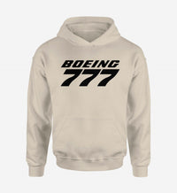 Thumbnail for Boeing 777 & Text Designed Hoodies