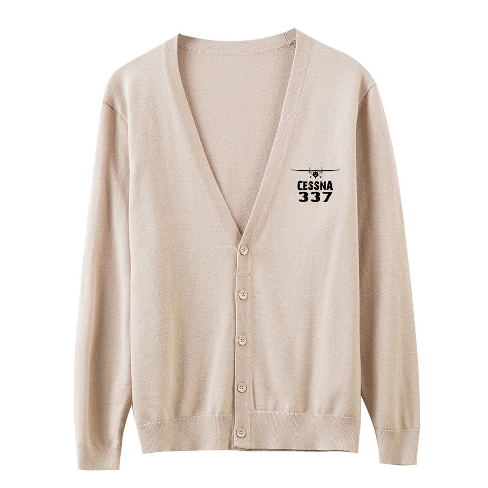 Cessna 337 & Plane Designed Cardigan Sweaters