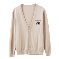 Thumbnail for Cessna 337 & Plane Designed Cardigan Sweaters