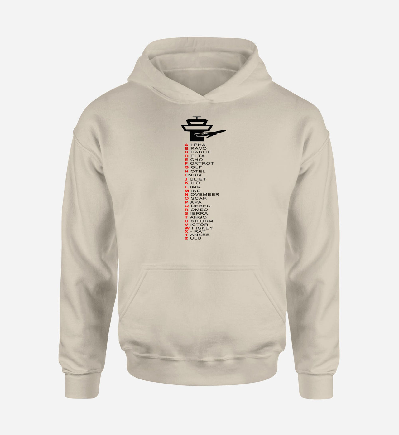 Aviation Alphabet Designed Hoodies
