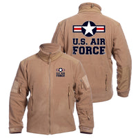 Thumbnail for US Air Force Designed Fleece Military Jackets (Customizable)