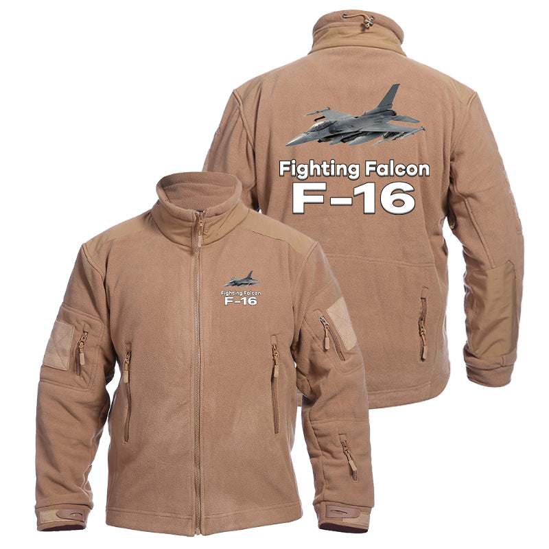 The Fighting Falcon F16 Designed Fleece Military Jackets (Customizable)