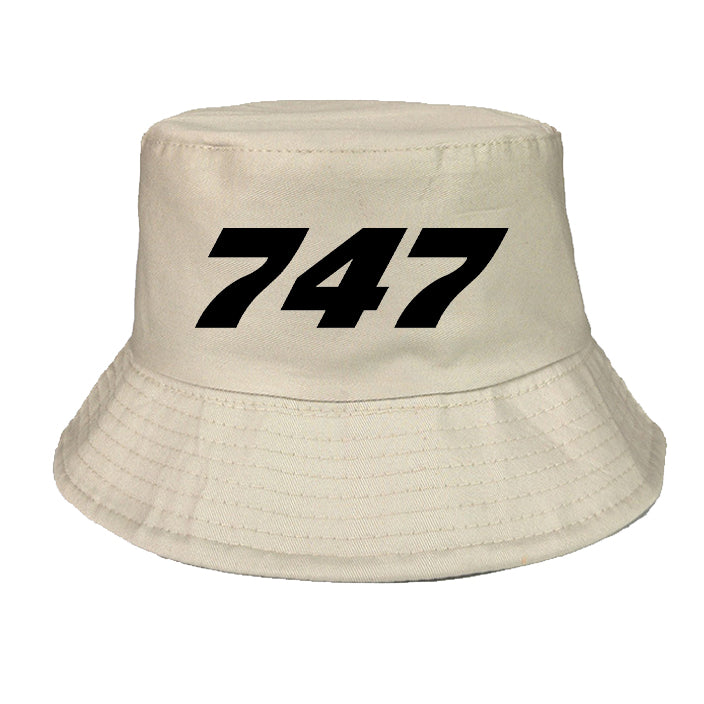 747 Flat Text Designed Summer & Stylish Hats