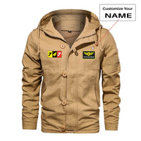 Thumbnail for Flat Colourful 747 Designed Cotton Jackets
