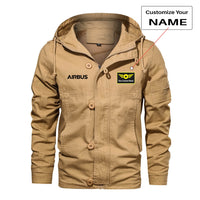 Thumbnail for Airbus & Text Designed Cotton Jackets
