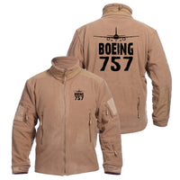 Thumbnail for Boeing 757 & Plane Designed Fleece Military Jackets (Customizable)