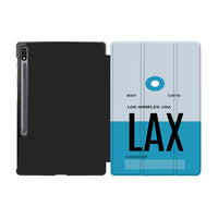 Thumbnail for LAX - Los Angles Airport Tag Designed Samsung Tablet Cases