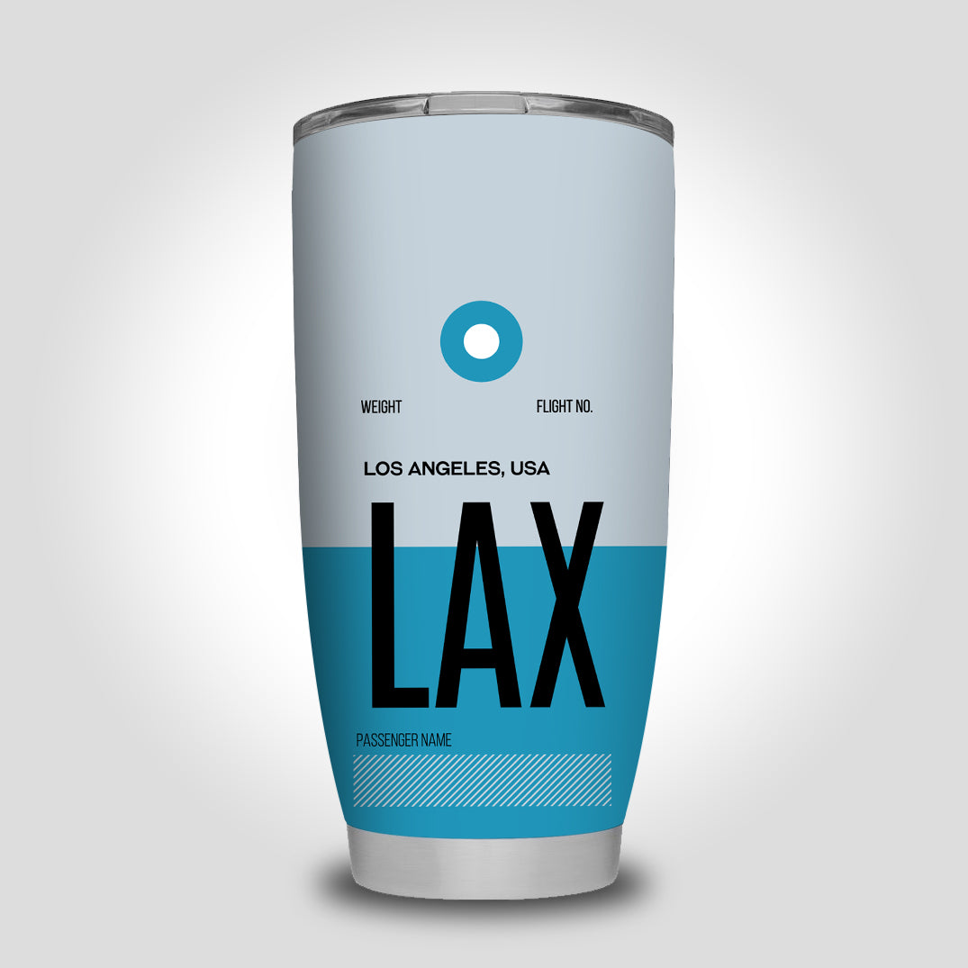 LAX - Los Angles Airport Tag Designed Tumbler Travel Mugs