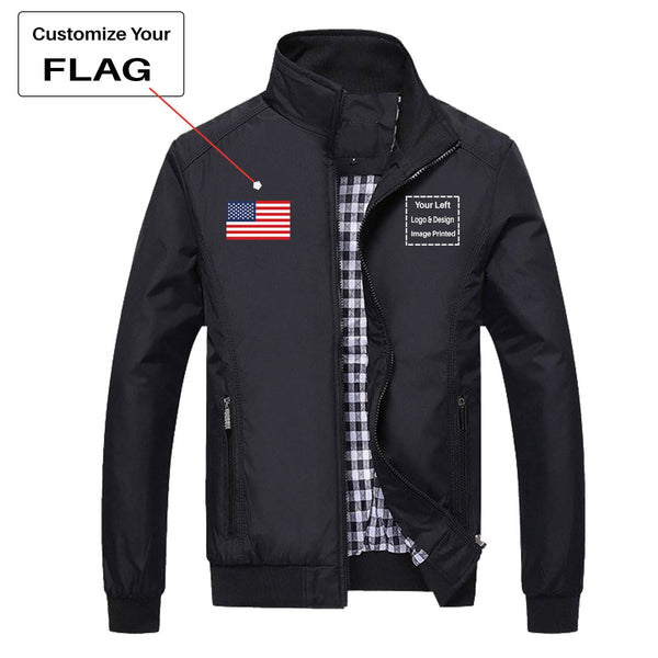 Custom FLAG & DESIGN/LOGO Designed Stylish Jackets