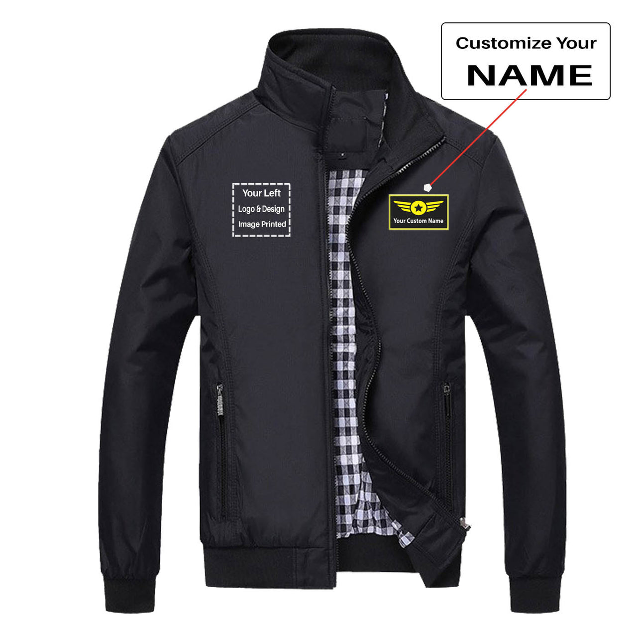 Custom Name & LOGO Designed Stylish Jackets