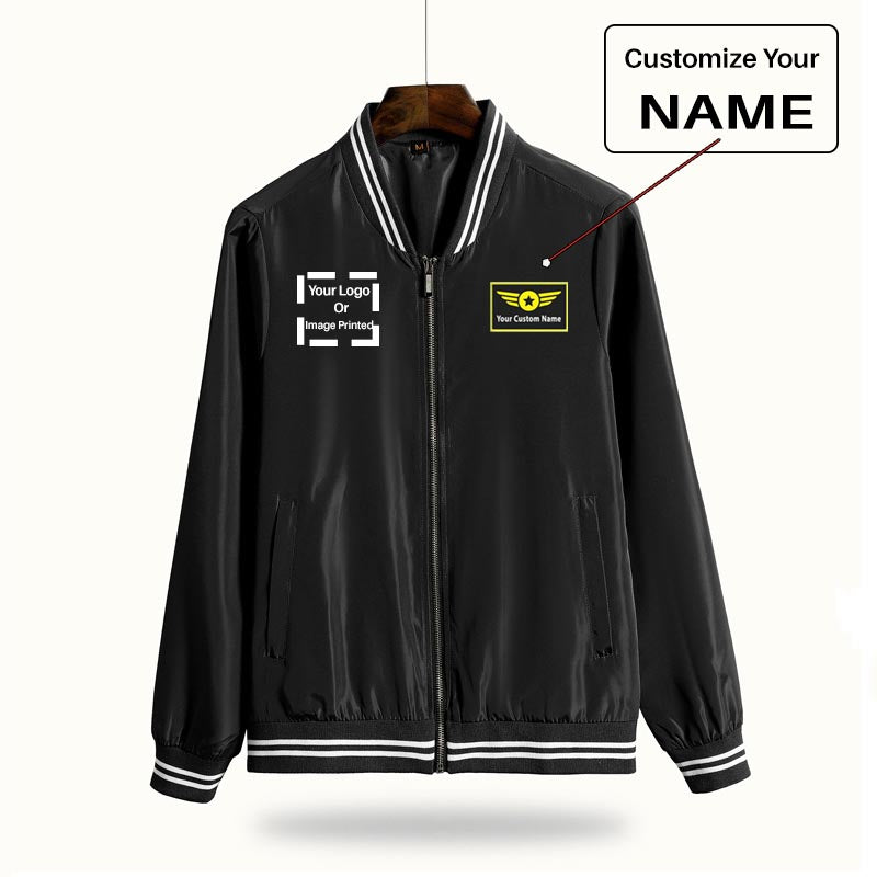 Custom Name & LOGO Thin Spring Jackets