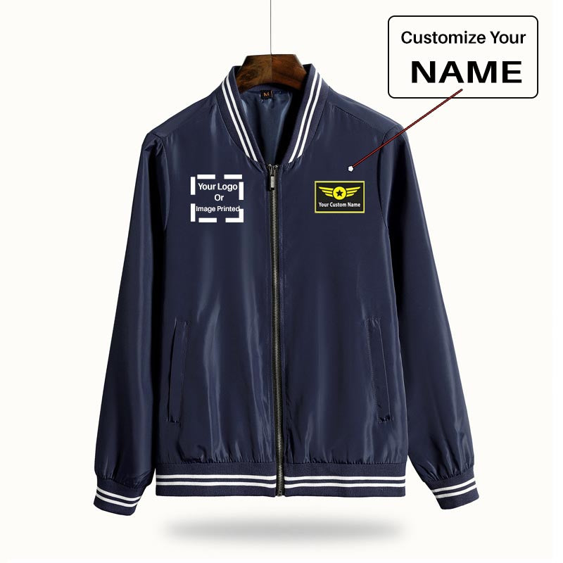 Custom Name & LOGO Thin Spring Jackets