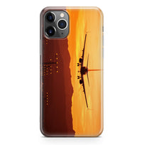 Thumbnail for Landing Aircraft During Sunset Designed iPhone Cases
