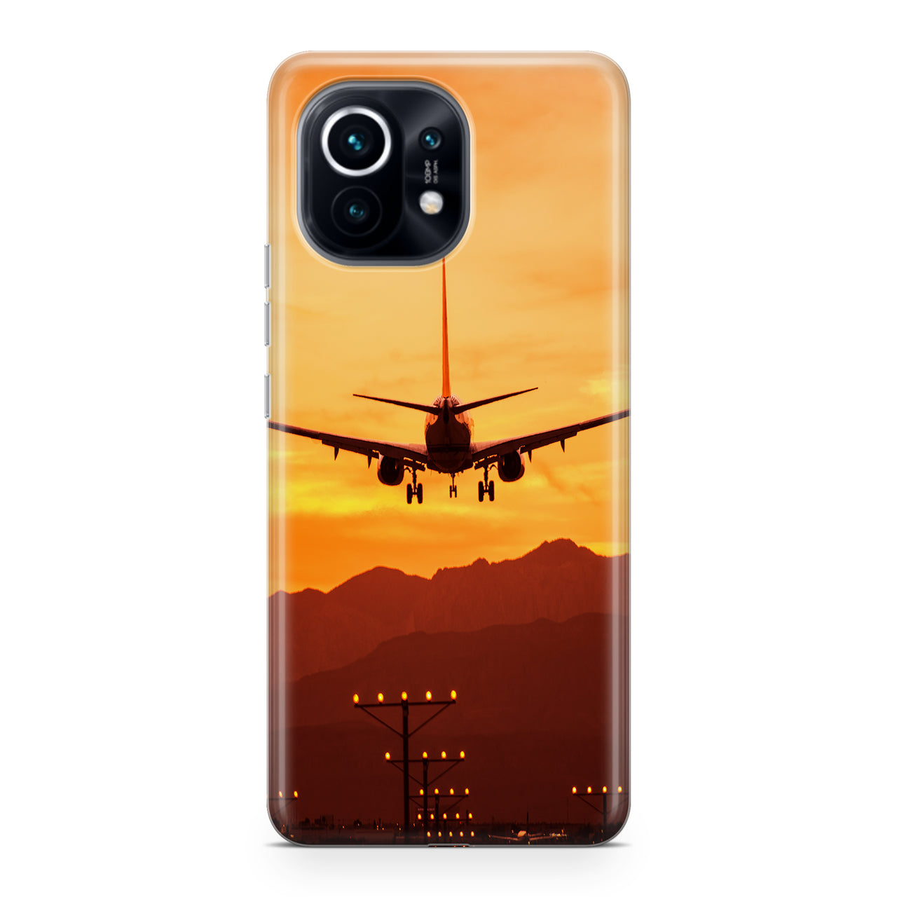 Landing Aircraft During Sunset Designed Xiaomi Cases
