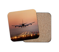 Thumbnail for Landing Boeing 747 During Sunset Designed Coasters