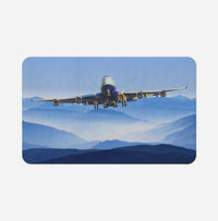 Thumbnail for Landing Boeing 747 From Front Designed Bath Mats