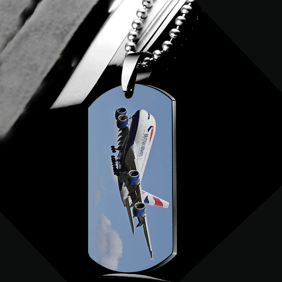 Landing British Airways A380 Designed Metal Necklaces