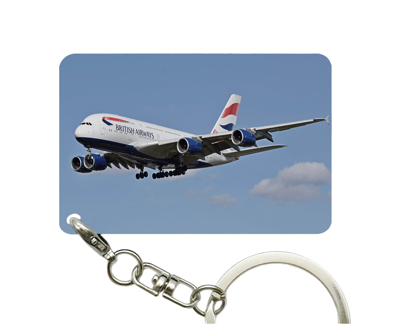 Landing British Airways A380 Designed Key Chains
