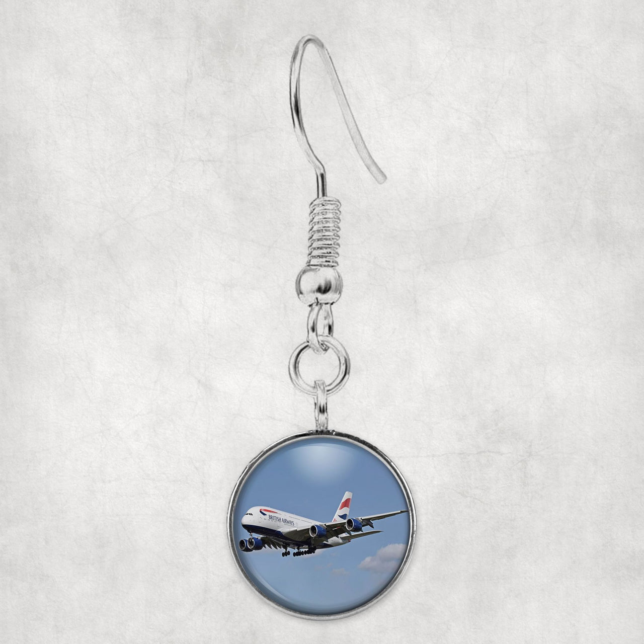 Landing British Airways A380 Designed Earrings