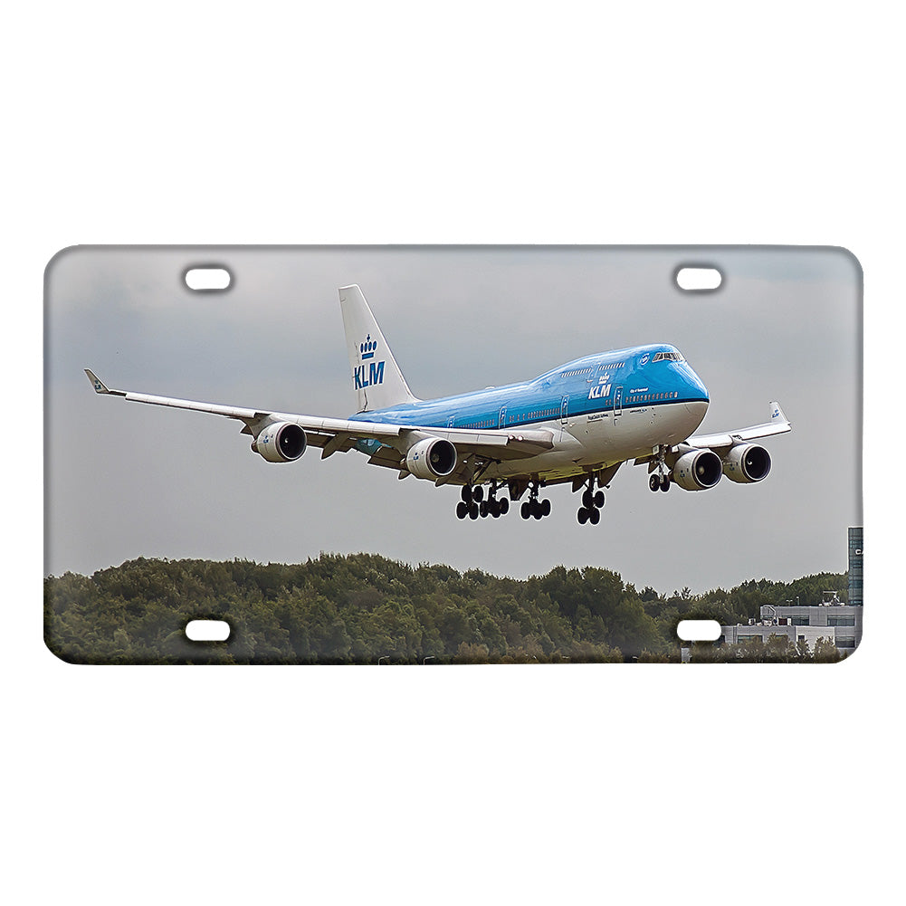 Landing KLM's Boeing 747 Designed Metal (License) Plates