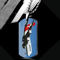 Thumbnail for Landing Qantas A380 Designed Metal Necklaces