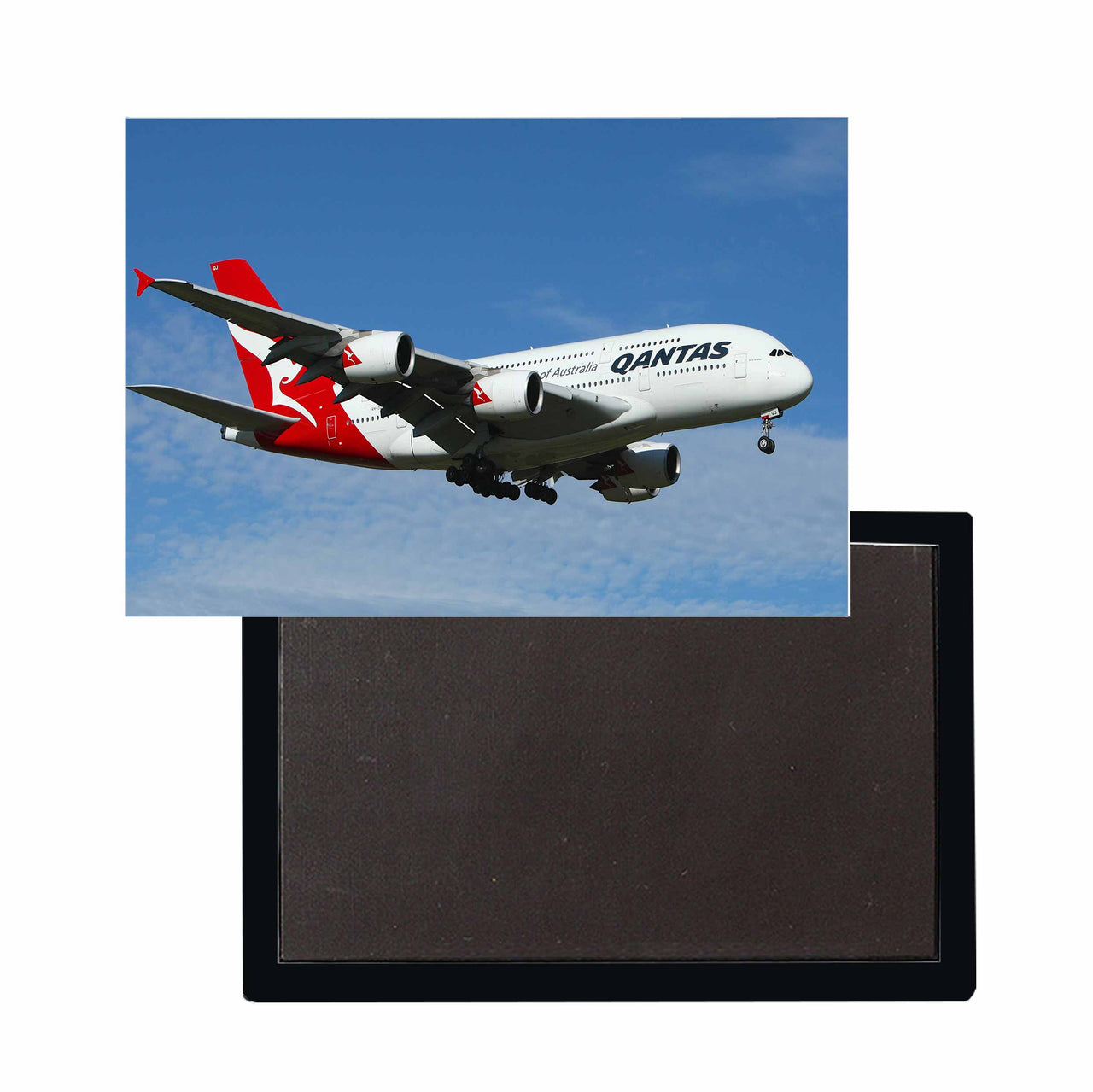 Landing Qantas A380 Designed Magnets