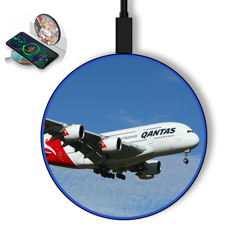 Landing Qantas A380 Designed Wireless Chargers