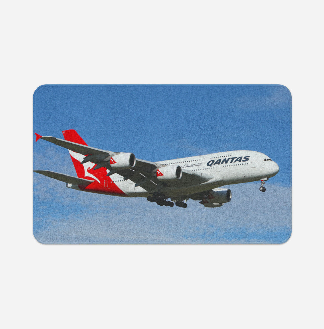 Landing Qantas A380 Designed Bath Mats
