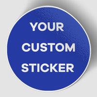 Thumbnail for Your Custom Photo (Circle) aviation design sticker in weather-resistant vinyl.